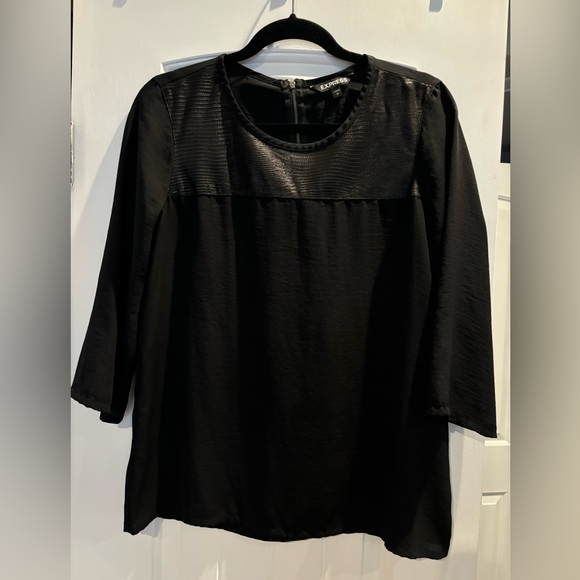 Express Black Long Sleeve Top - Picture 1 of 3
